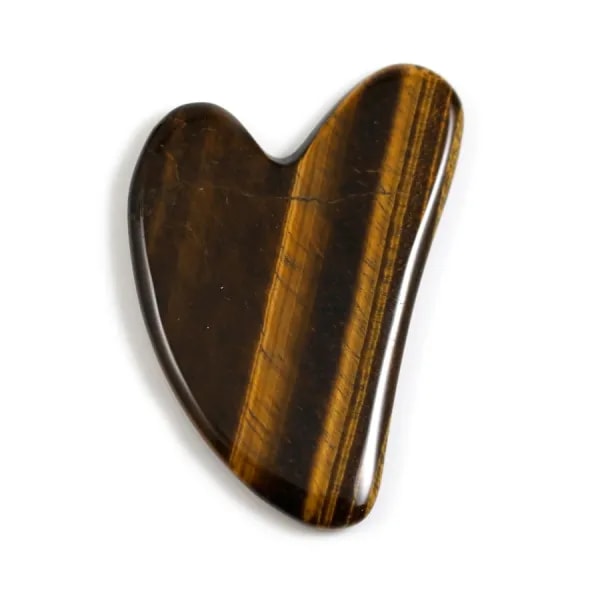 Gua Sha masseur en Oeuil de tigre x 1pc