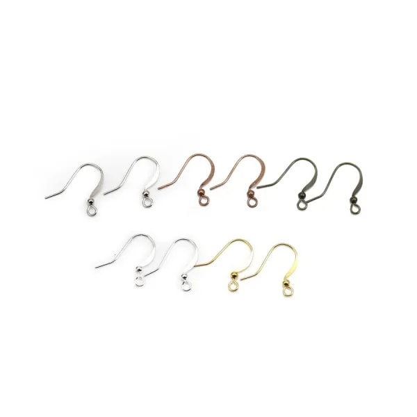 Crochets d'oreilles en métal x 20pcs