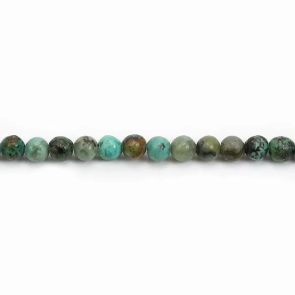 Turquoise africaine ronde 4mm x 28pcs