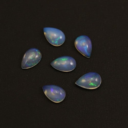 Cabochon opale ethiopian goutte 8x12mm x 1pc