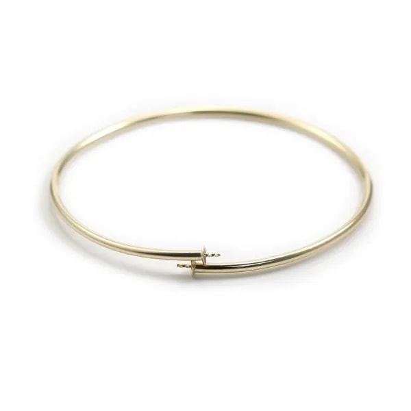 Bracelet jonc en gold filled 65mmx2.2mm x 1pc