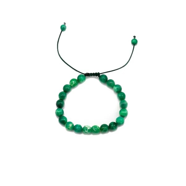 Bracelet agate paon 8mm