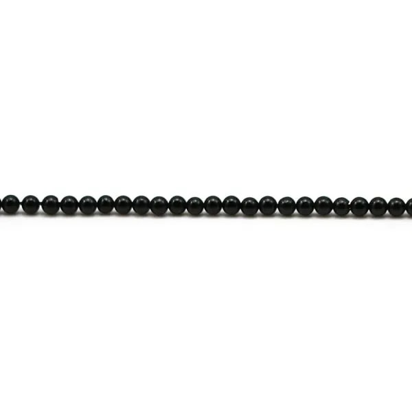 Onyx black, round, 2mm x 39cm