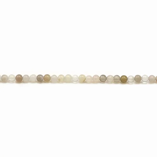 Agate du botswana ronde 2mm x 40cm
