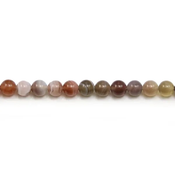 Agate botswana ronde 6mm x 40cm