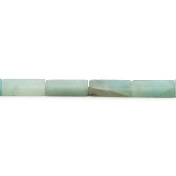 Amazonite bleu, en forme de rectangle, de taille 4 * 13.5mm x 40cm