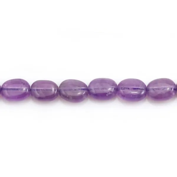 Améthyste, de forme oval, 6x8mm x 39cm