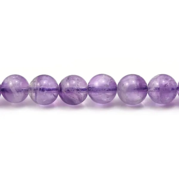 Améthyste claire ronde 8mm x 6pcs