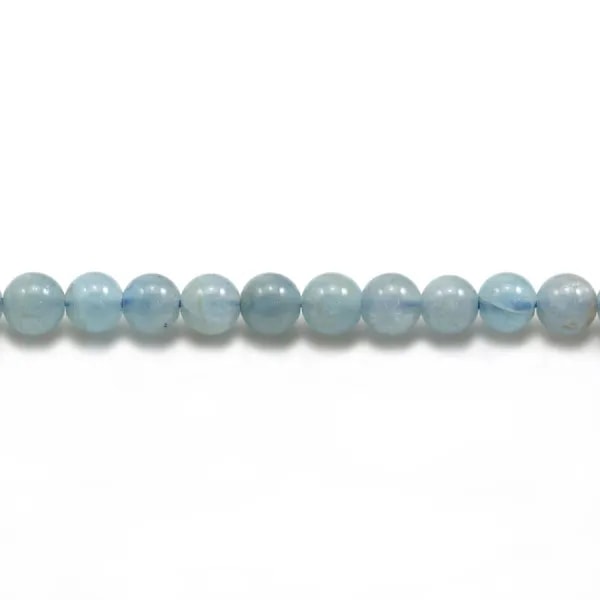 Aigue-Marine Rond 5mm x 40cm