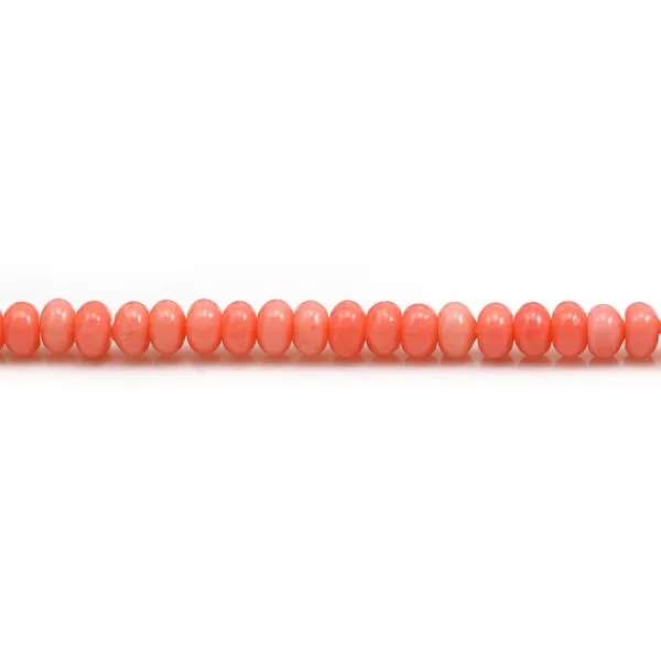 Bamboo mer teinte orange Rondelle