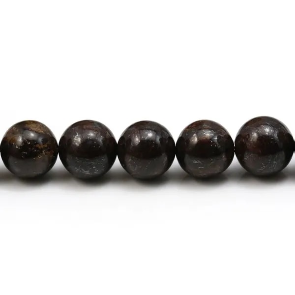 Bronzite de forme ronde, mesurant 10mm x 4pcs