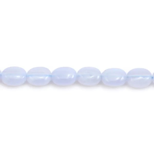 Chalcedony  Oval 6x8mm x 5 pcs
