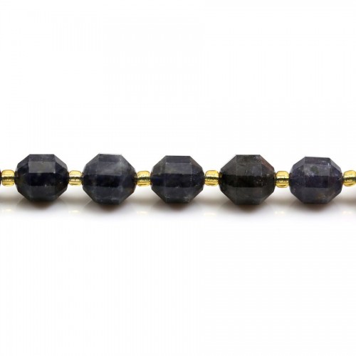 Cordiérite (Iolite), octagonal faceted shape, 9-10mm, x 1pc
