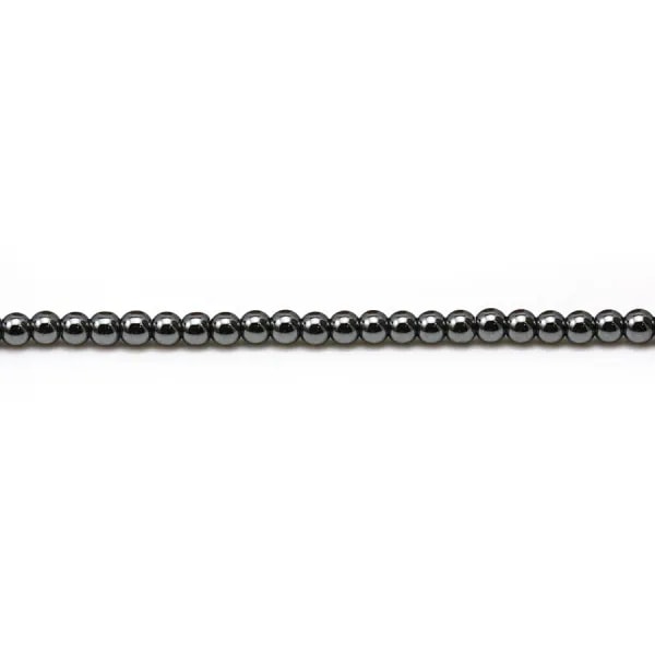 Hematite ronde sur fil 2mm x 40cm