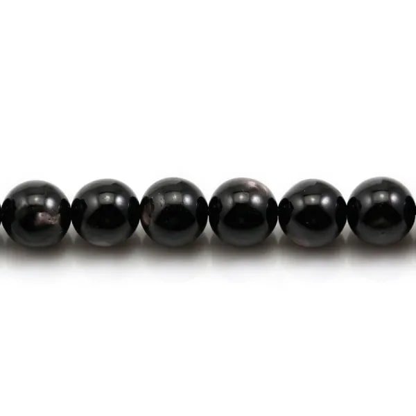 Hypersthene, en forme de rond 10mm x 39cm