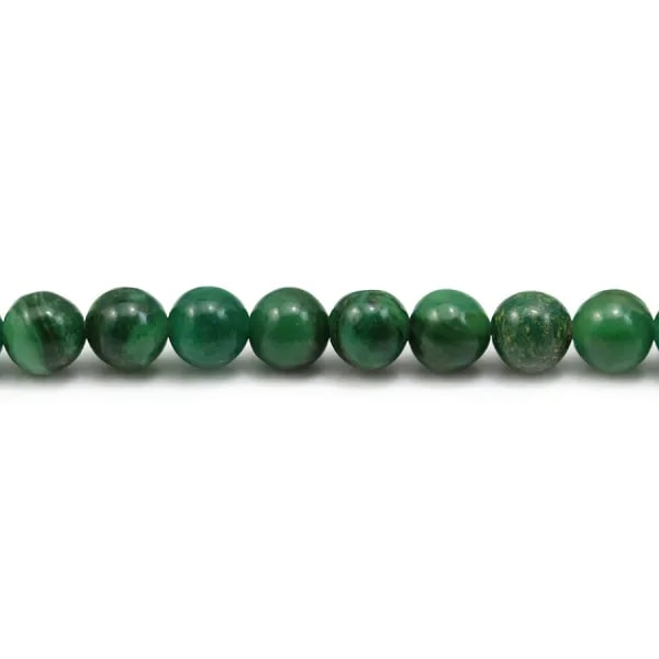 Jade verdite rond 6mm x 10pcs