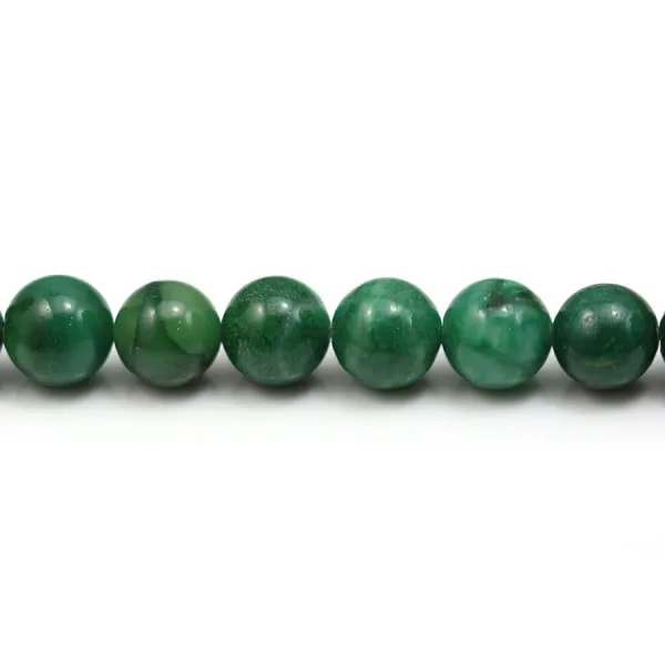 Jade verdite rond 8mm x 6pcs