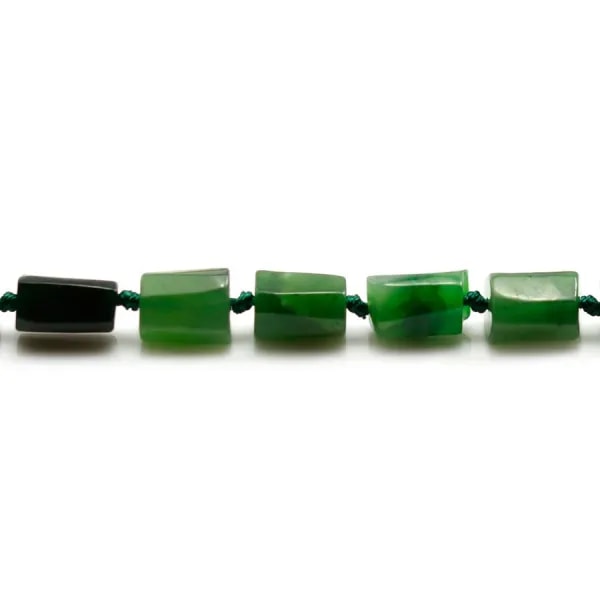 Jade baroque 8x12mm x 40cm