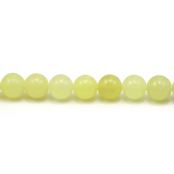 Jade lemon round 6mm x 10pcs
