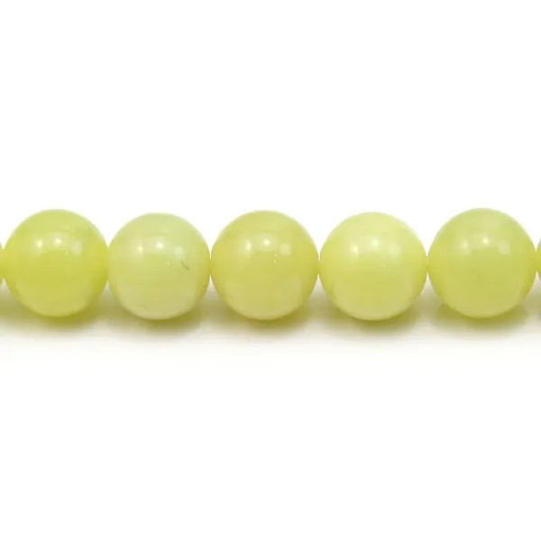 Jade lemon rond 10mm x 6pcs