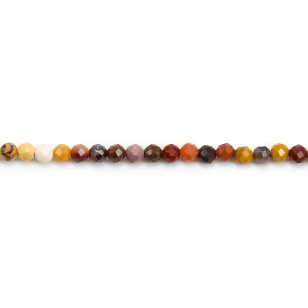 Jaspe mookaite rond facette 2mm x 40cm