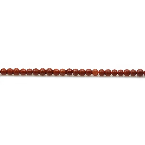 Jaspe rouge ronde 2mm x 39cm