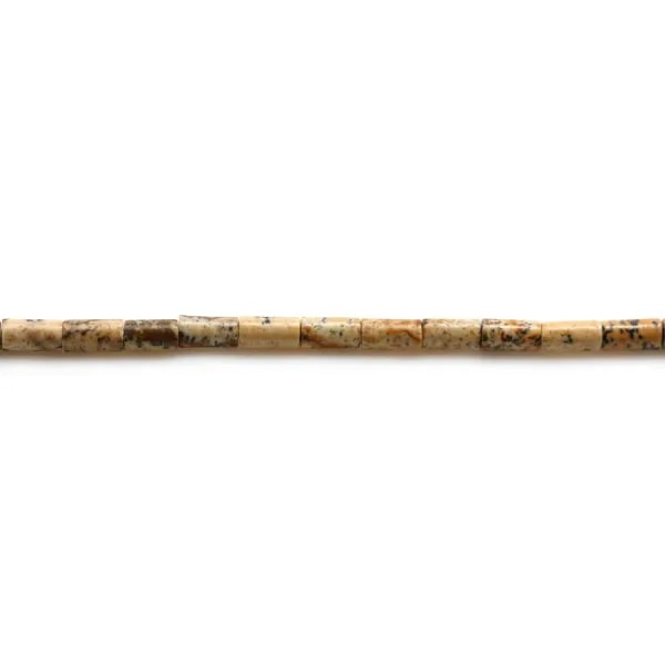Jaspe paysage, en forme tube, 2.5x5mm x 40cm