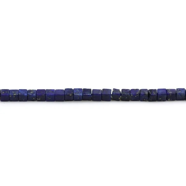 Lapis lazuli blue, in squared shaped, 2.5mm x 39cm