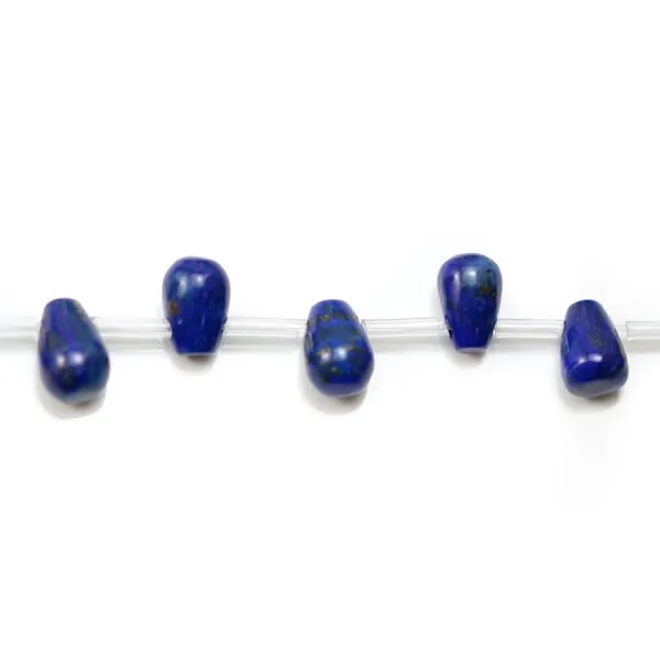 Lapis lazuli, in the shape of a drop, size 6 * 9mm x 39cm