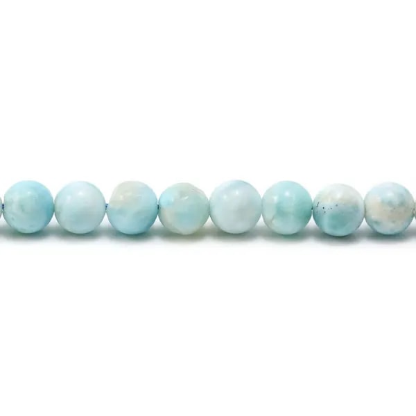 Larimar rond 7.5mm x 40cm