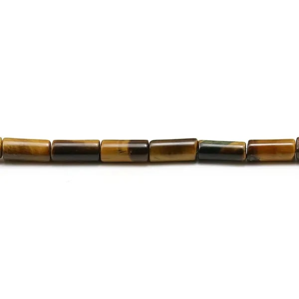 L'oeil de tigre tube 4x8mm x 10pcs