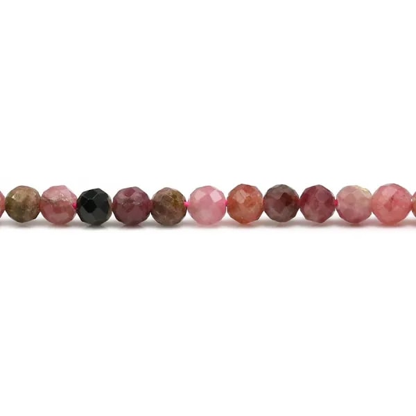 Tourmaline  Ronde facette 4mm  x 10pcs