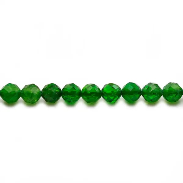Tsavorite vert, de forme ronde facetté, 5mm x 39cm