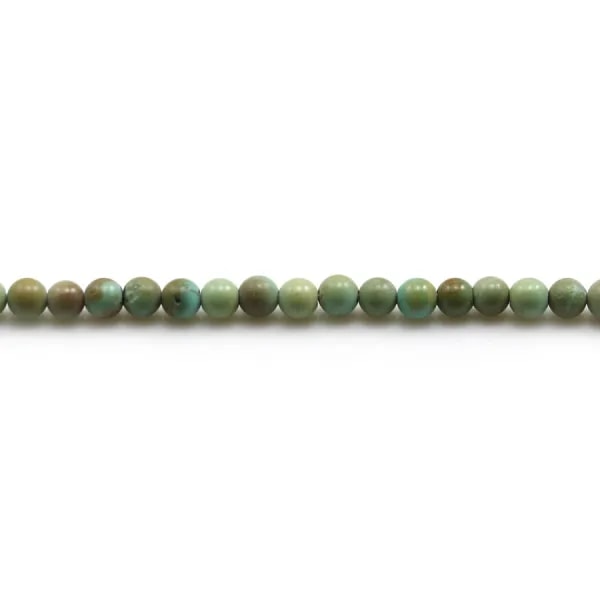 Turquoise ronde 3.5mm x 5pcs