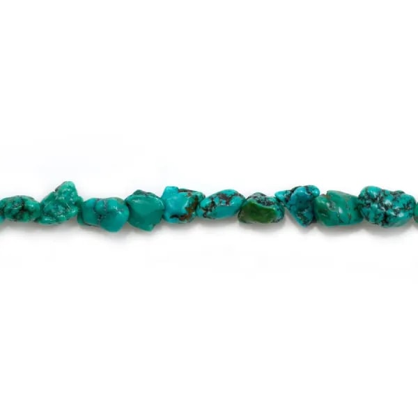Turquoise en forme baroque x 39cm