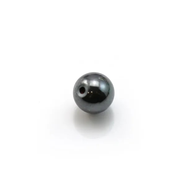 Hématite semi-percé 4mm x 2pcs