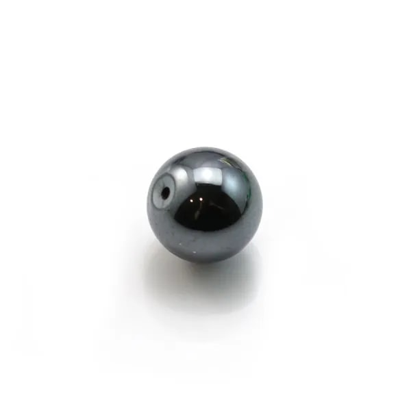 Hématite semi-percé 6mm x 2pcs