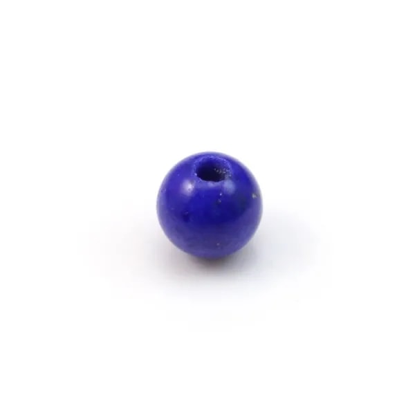 Lapis-Lazuli, semi-percé d'un côté, rond 3mm x 40pcs