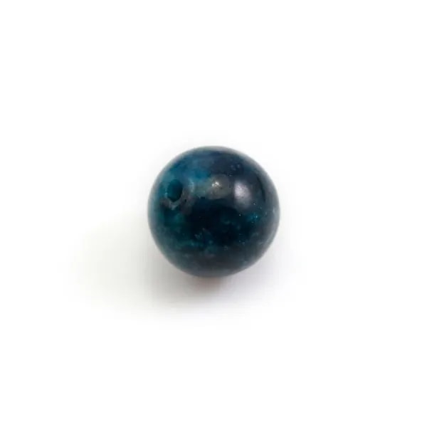 Apatite, semi-percé d'un côté, ronde 10mm x 2pcs