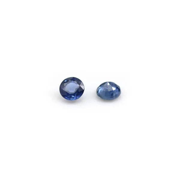 Blue sapphire, crimped, cut in brilliant x 1pc