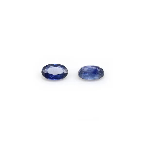 Sapphire blue crimp, in oval shaped, 3 * 5mm x 1pc