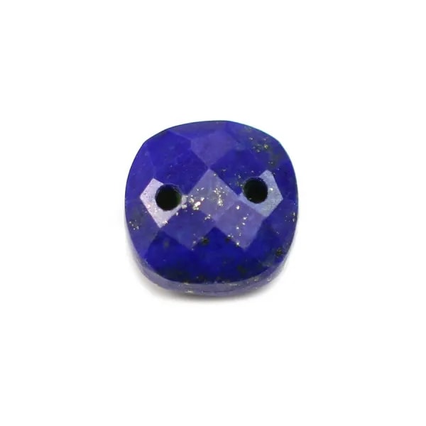 Intercalaire en lapis lazuli avec 2 trous 10mm x 1pc