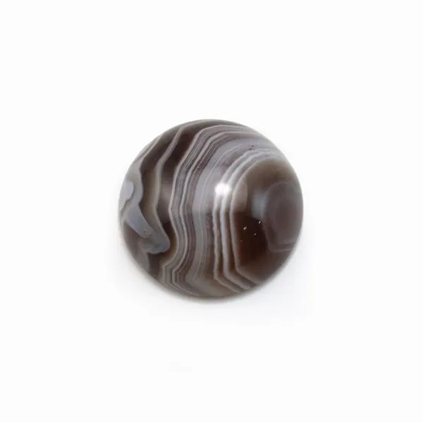 Cabochon of crystal rock, in round shape, 2mm x 4 pcs