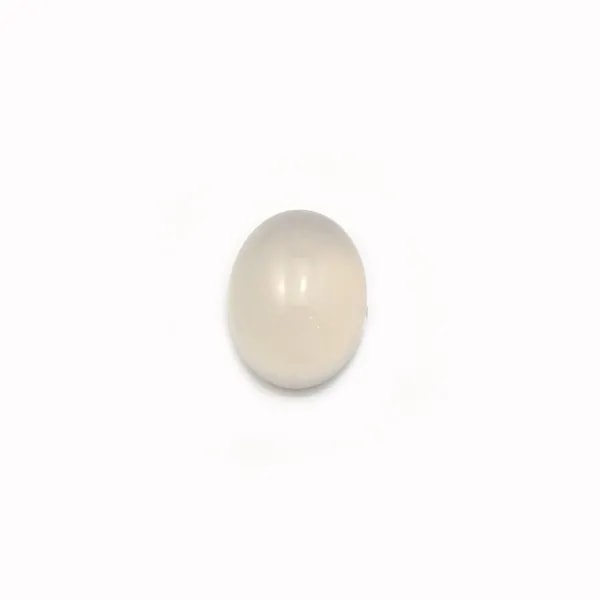 Cabochon d'agate grise, de forme ovale, 7 * 9mm x 6pcs