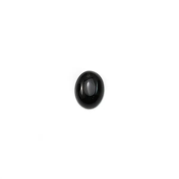 Cabochon onyx oval 5x7mm x 4pcs