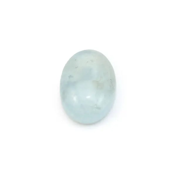 Cabochon aigue marine oval 8x12mm  x 1pc