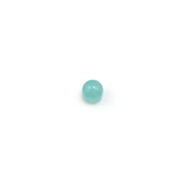 Cabochon amazonite rond 3mm x 5pcs