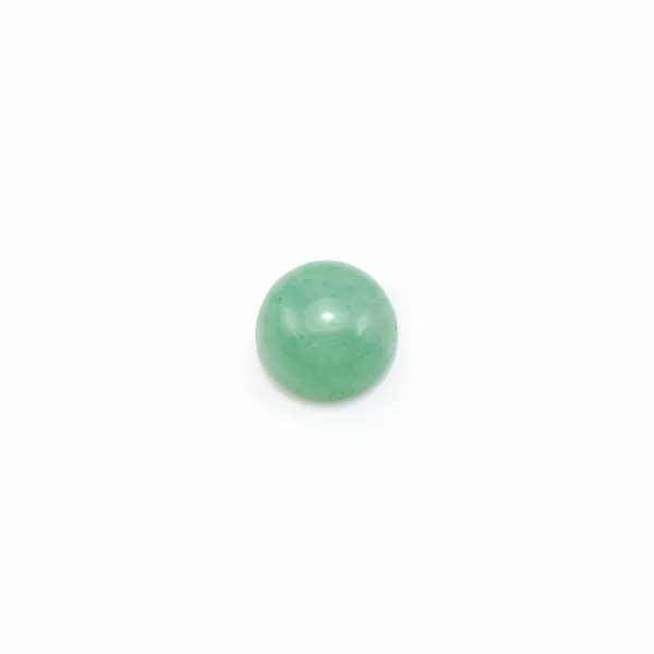 Cabochon aventurine flat-round 6mm x 4pcs