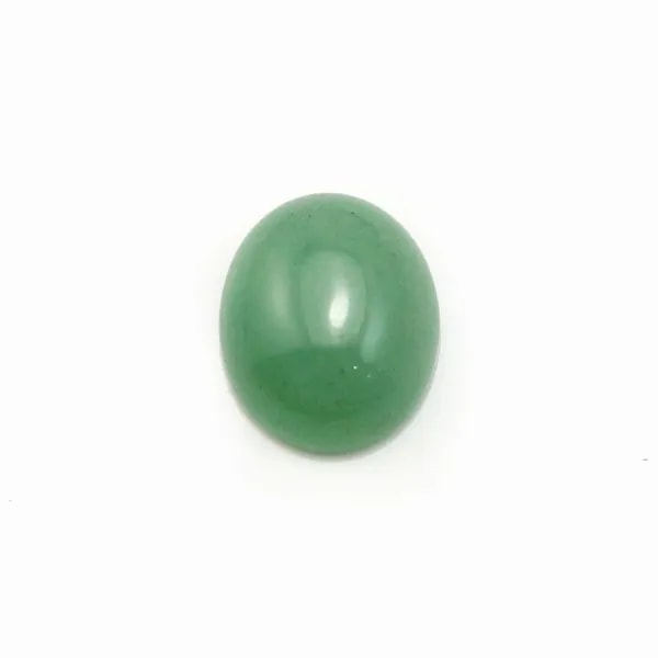 Cabochon Avanturine vert Ovale 10x12mm x 1pc