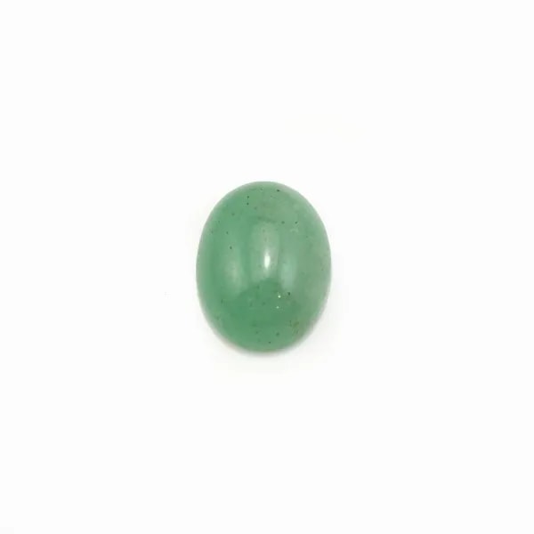 Cabochon Avanturine vert Ovale 7x9mm x 4pcs